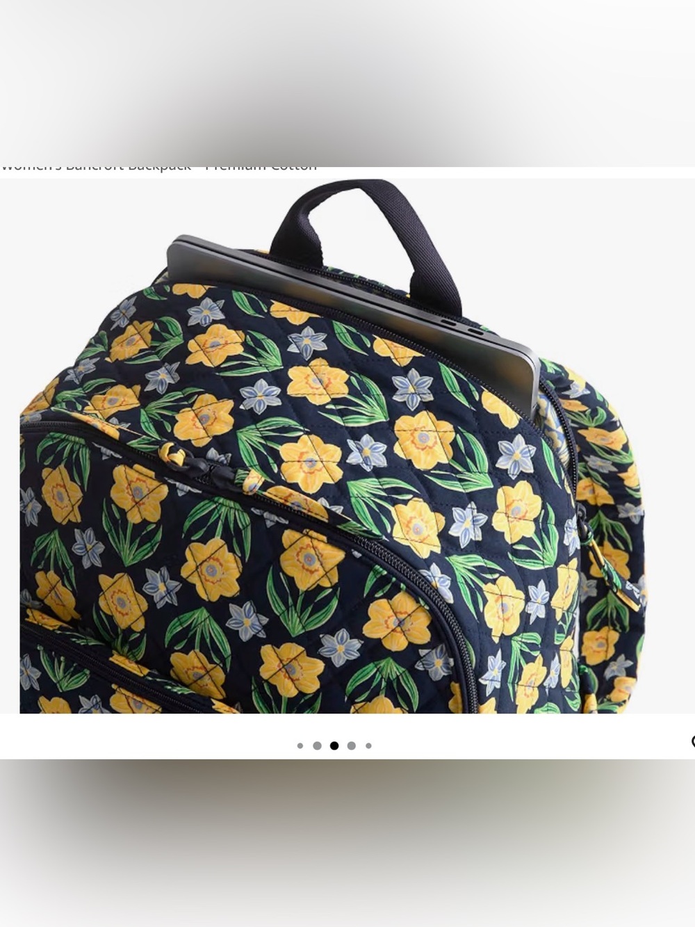 🌸Vera Bradley Bancroft Premium Cotton Backpack - Picture 7 of 10